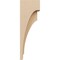Ekena Millwork 3"W x 6"D x 18"H Thin Rivera Rough Cedar Woodgrain TimberThane Corbel, Primed Tan CORUR03X06X18RIVRCPR - alternate 4